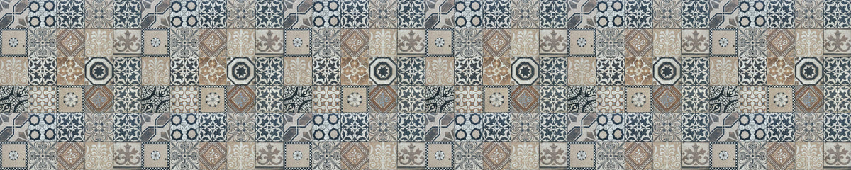 Badrückwand Patchwork
