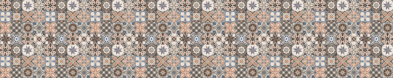Waschbeckenrückwand Patchwork