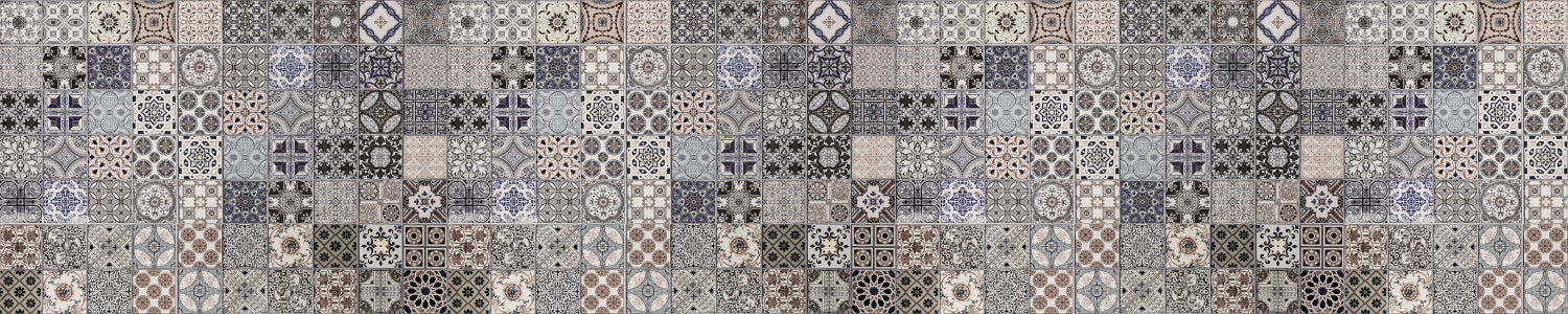Badrückwand Patchwork