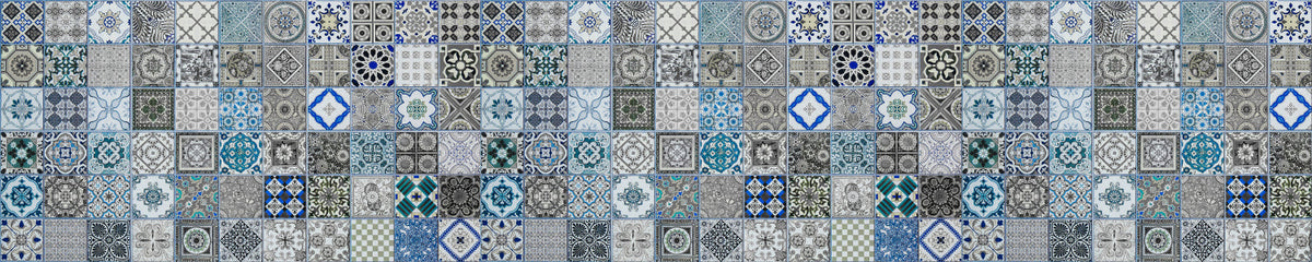 Badrückwand Patchwork