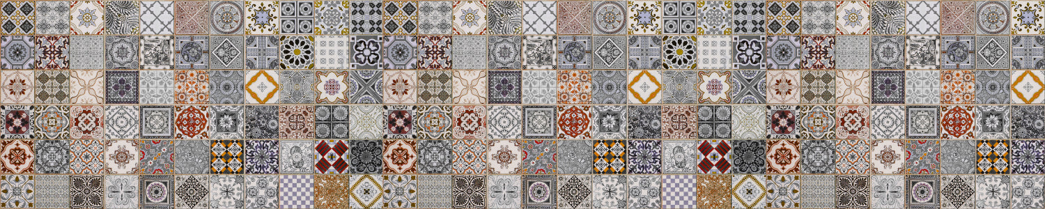 Badrückwand Patchwork