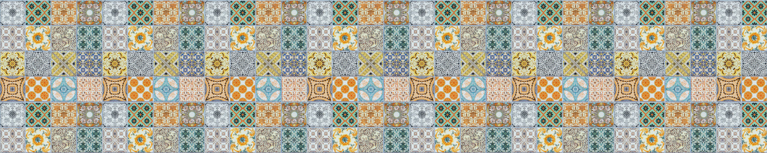 Badrückwand Patchwork