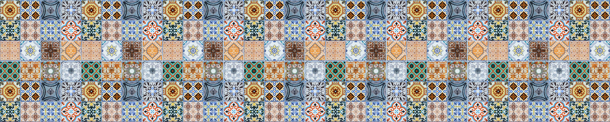 Waschbeckenrückwand Patchwork