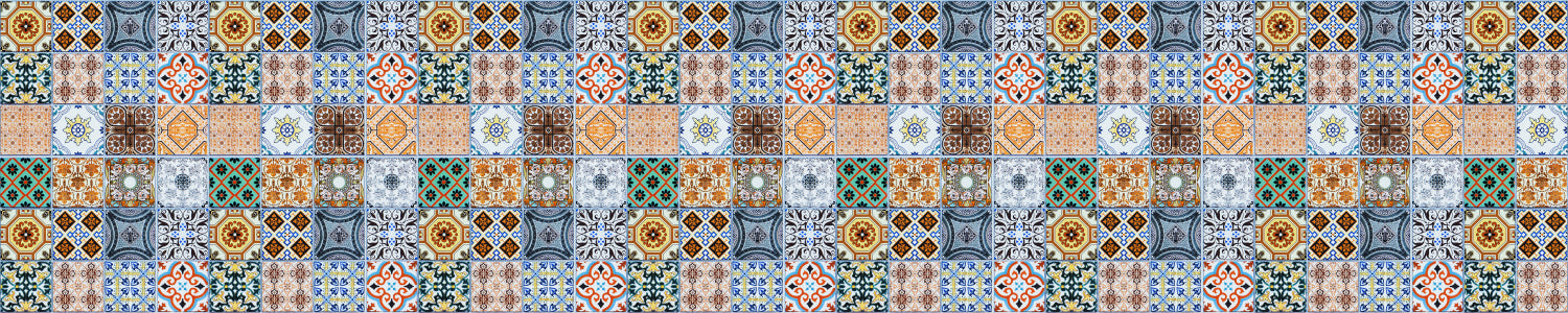 Waschbeckenrückwand Patchwork