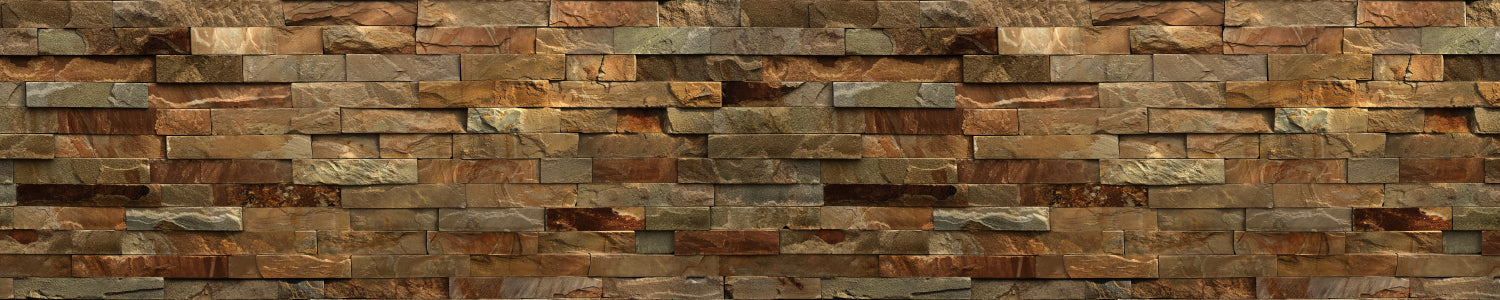 Badrückwand Steinoptik