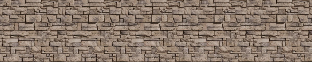 Badrückwand Steinoptik