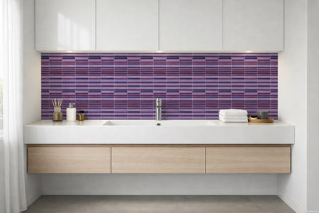 Waschbeckenrückwand Fliesenoptik
