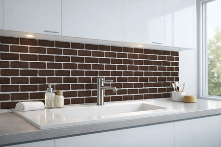 Waschbeckenrückwand Steinoptik