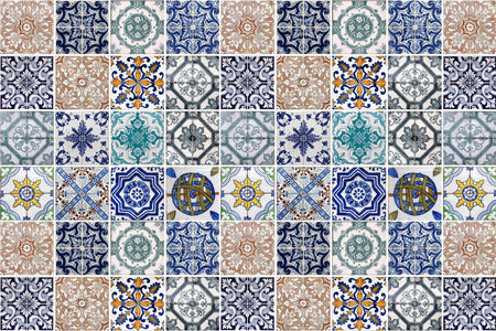 Badrückwand Patchwork