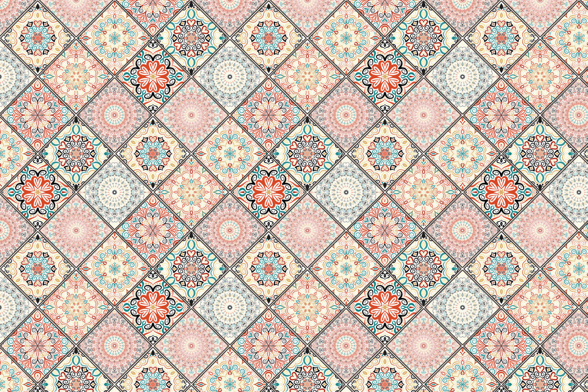 Waschbeckenrückwand Patchwork