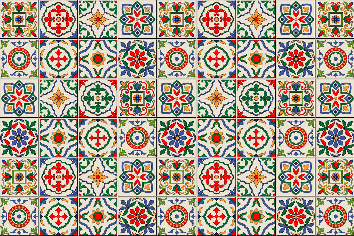Waschbeckenrückwand Patchwork