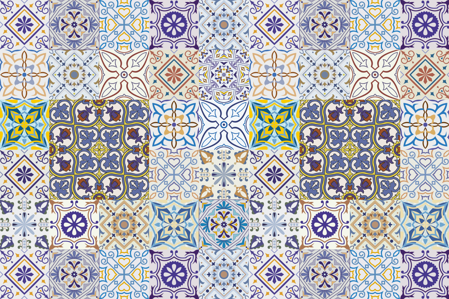 Waschbeckenrückwand Patchwork