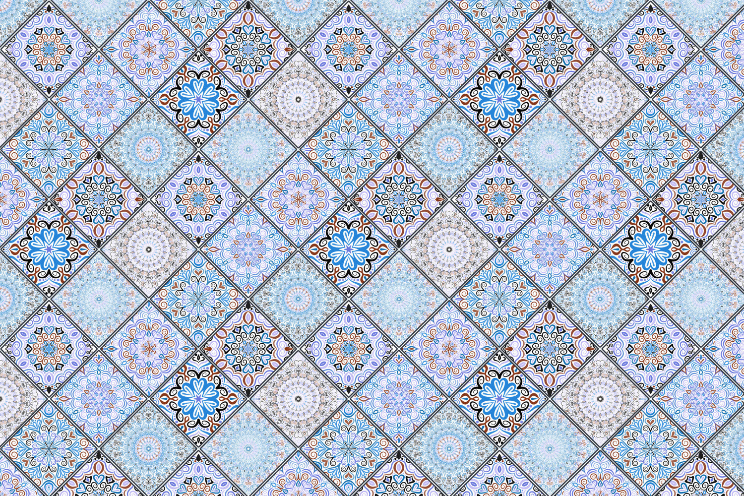 Badrückwand Patchwork