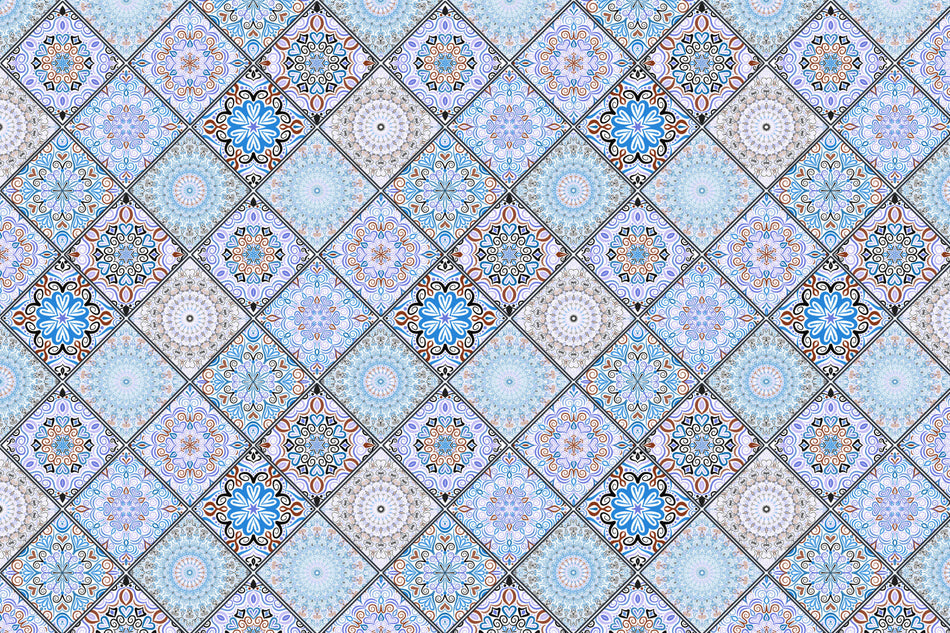 Waschbeckenrückwand Patchwork