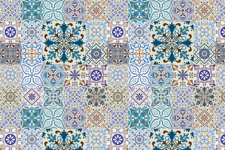 Waschbeckenrückwand Patchwork
