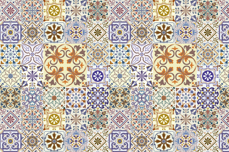 Waschbeckenrückwand Patchwork