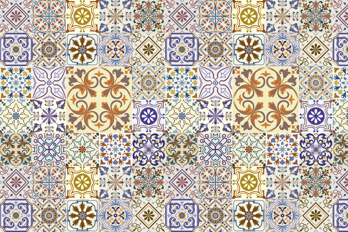 Badrückwand Patchwork