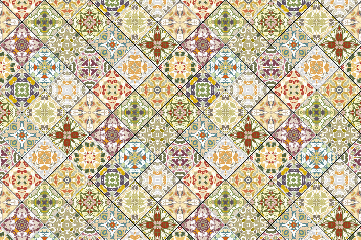 Waschbeckenrückwand Patchwork