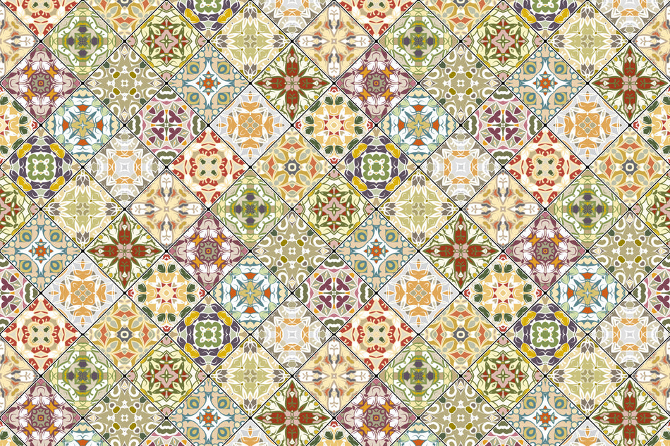 Waschbeckenrückwand Patchwork