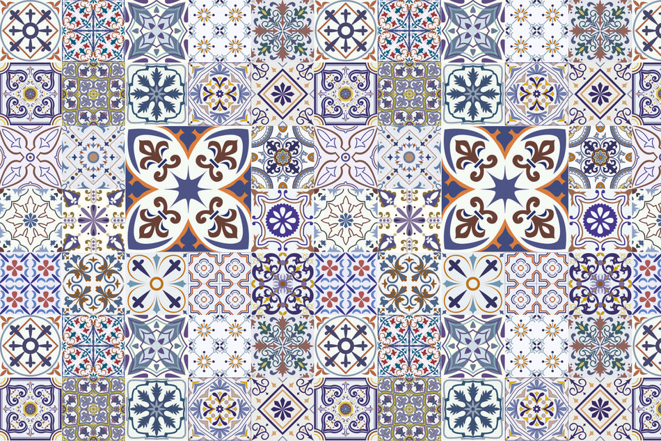 Waschbeckenrückwand Patchwork