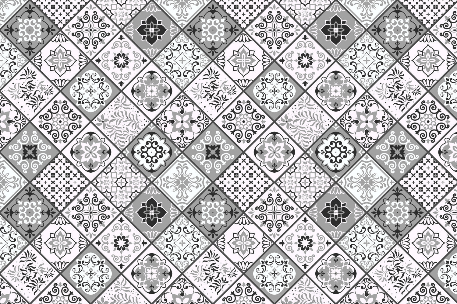 Badrückwand Patchwork