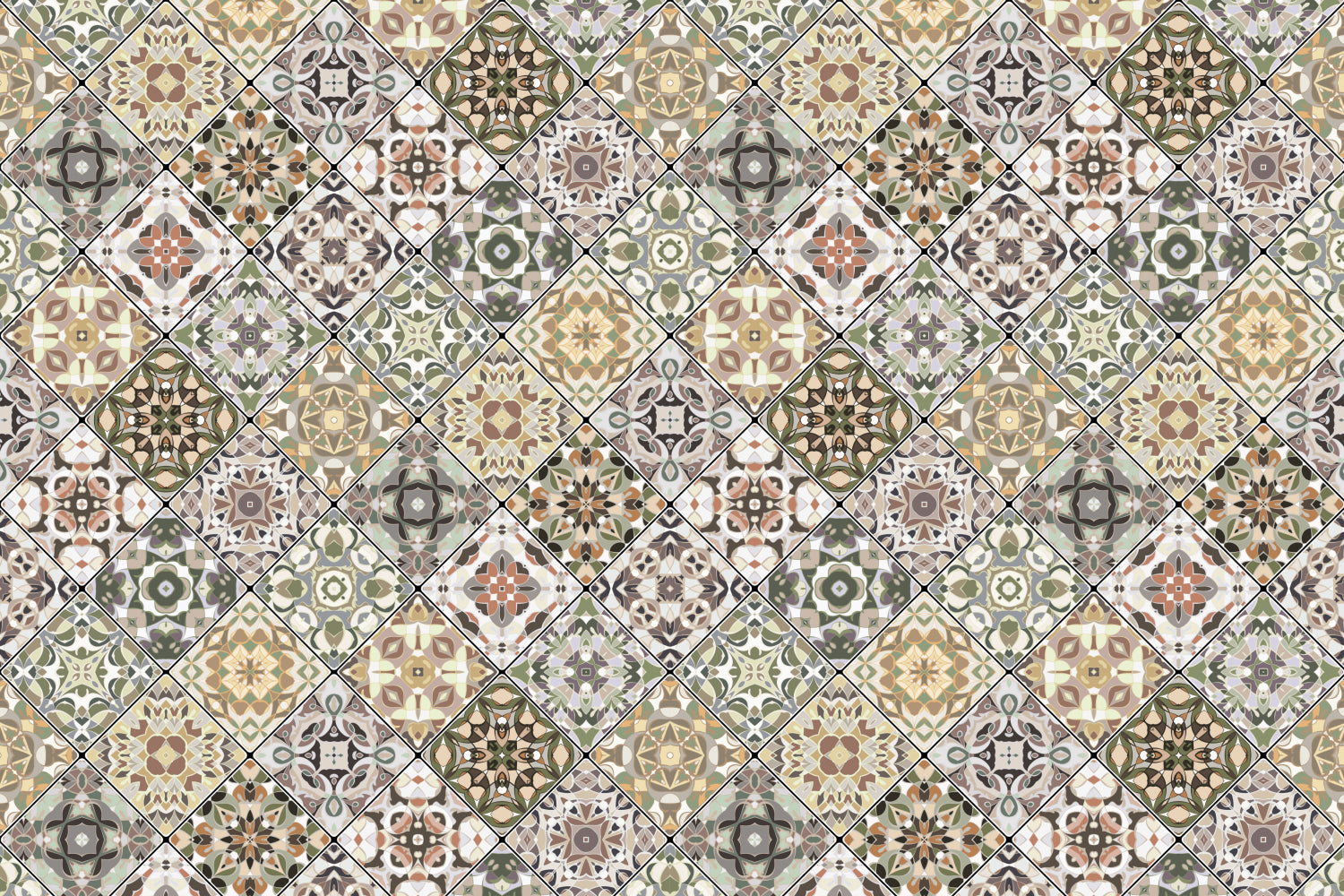 Badrückwand Patchwork