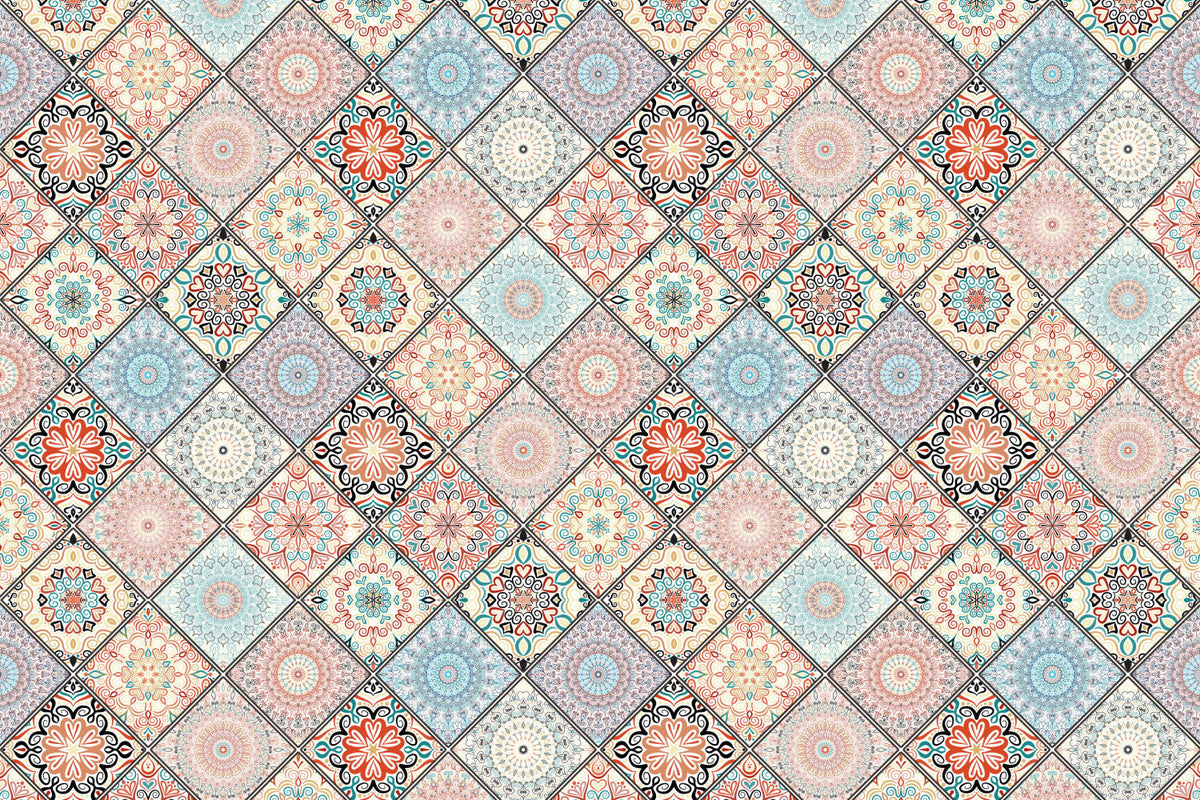 Waschbeckenrückwand Patchwork