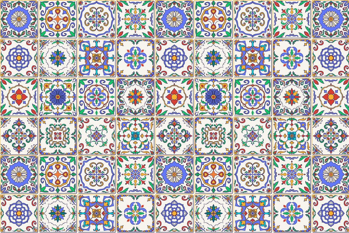 Waschbeckenrückwand Patchwork
