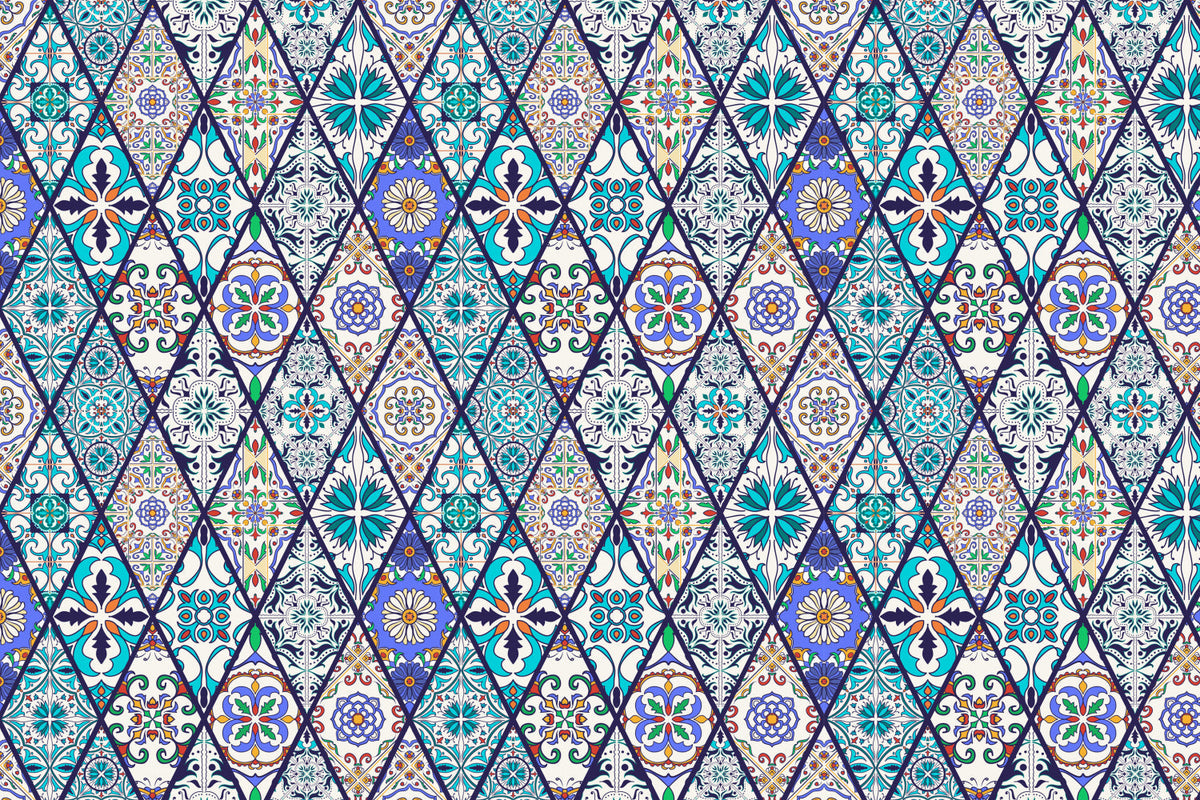 Waschbeckenrückwand Patchwork