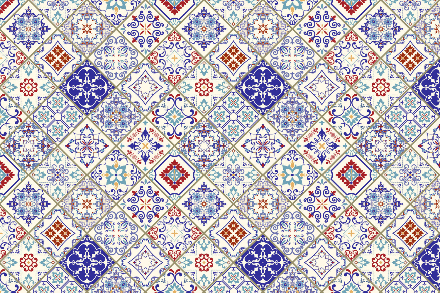 Waschbeckenrückwand Patchwork