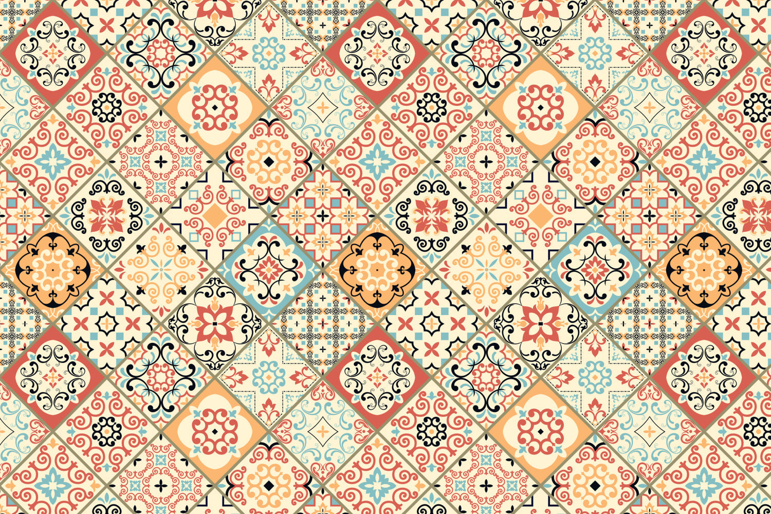 Waschbeckenrückwand Patchwork