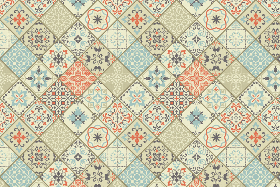 Waschbeckenrückwand Patchwork