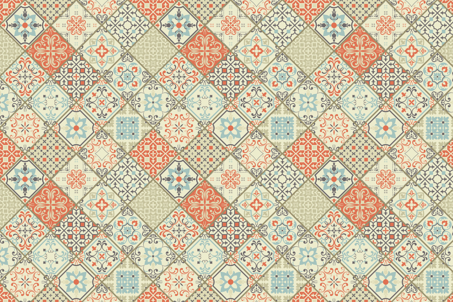 Waschbeckenrückwand Patchwork