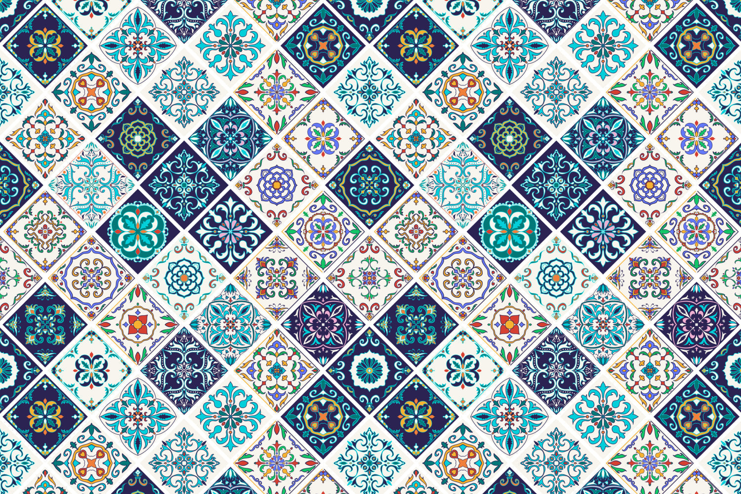Waschbeckenrückwand Patchwork