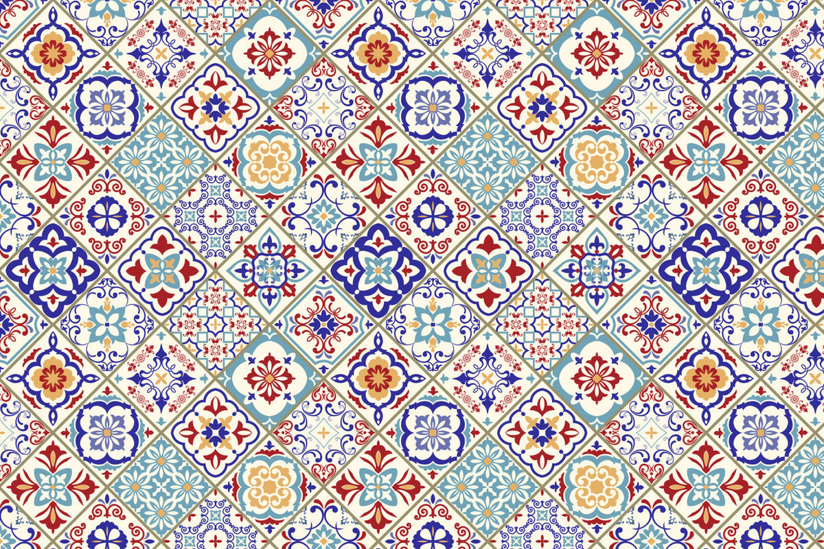 Badrückwand Patchwork
