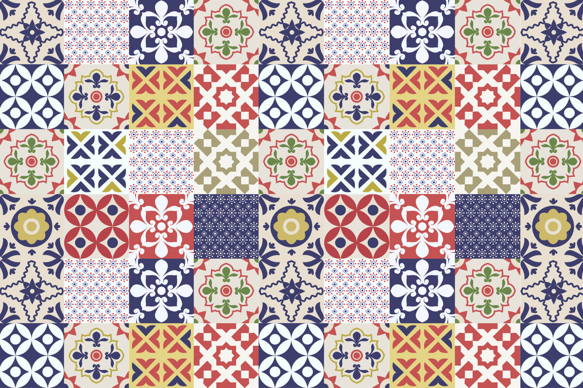 Waschbeckenrückwand Patchwork