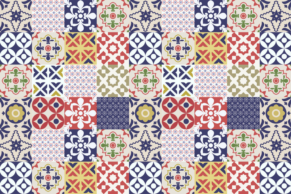 Waschbeckenrückwand Patchwork