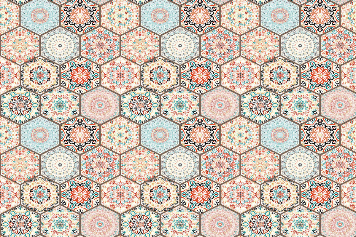 Waschbeckenrückwand Patchwork