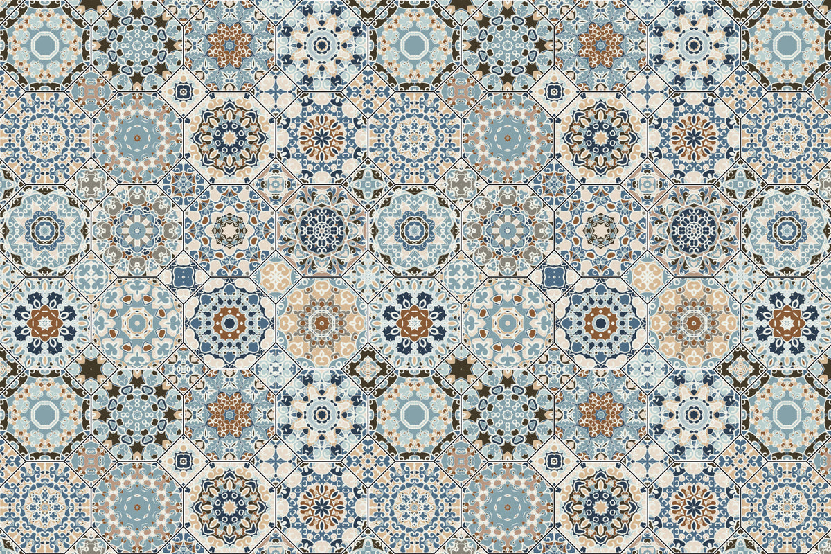 Badrückwand Patchwork