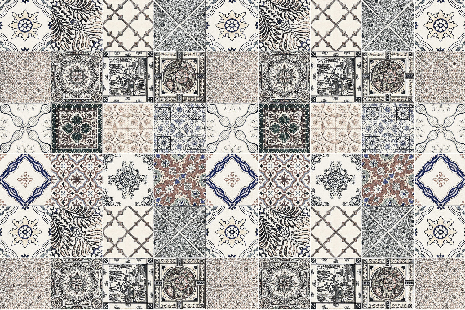Badrückwand Patchwork