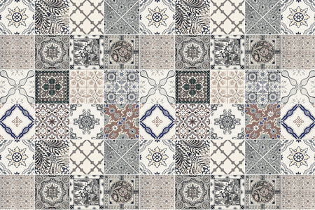 Badrückwand Patchwork