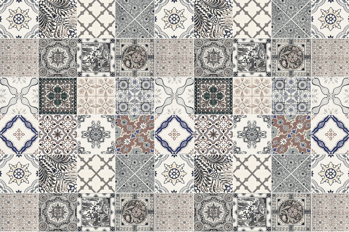 Waschbeckenrückwand Patchwork