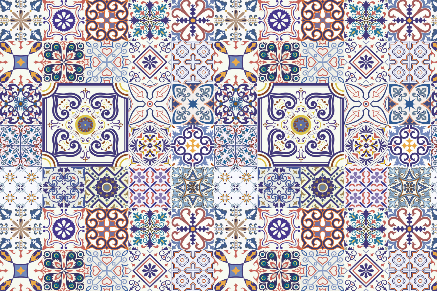Waschbeckenrückwand Patchwork