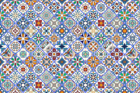 Waschbeckenrückwand Patchwork
