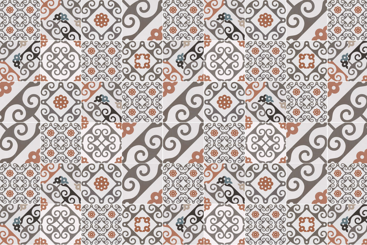 Waschbeckenrückwand Patchwork
