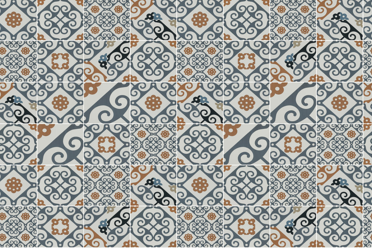 Badrückwand Patchwork