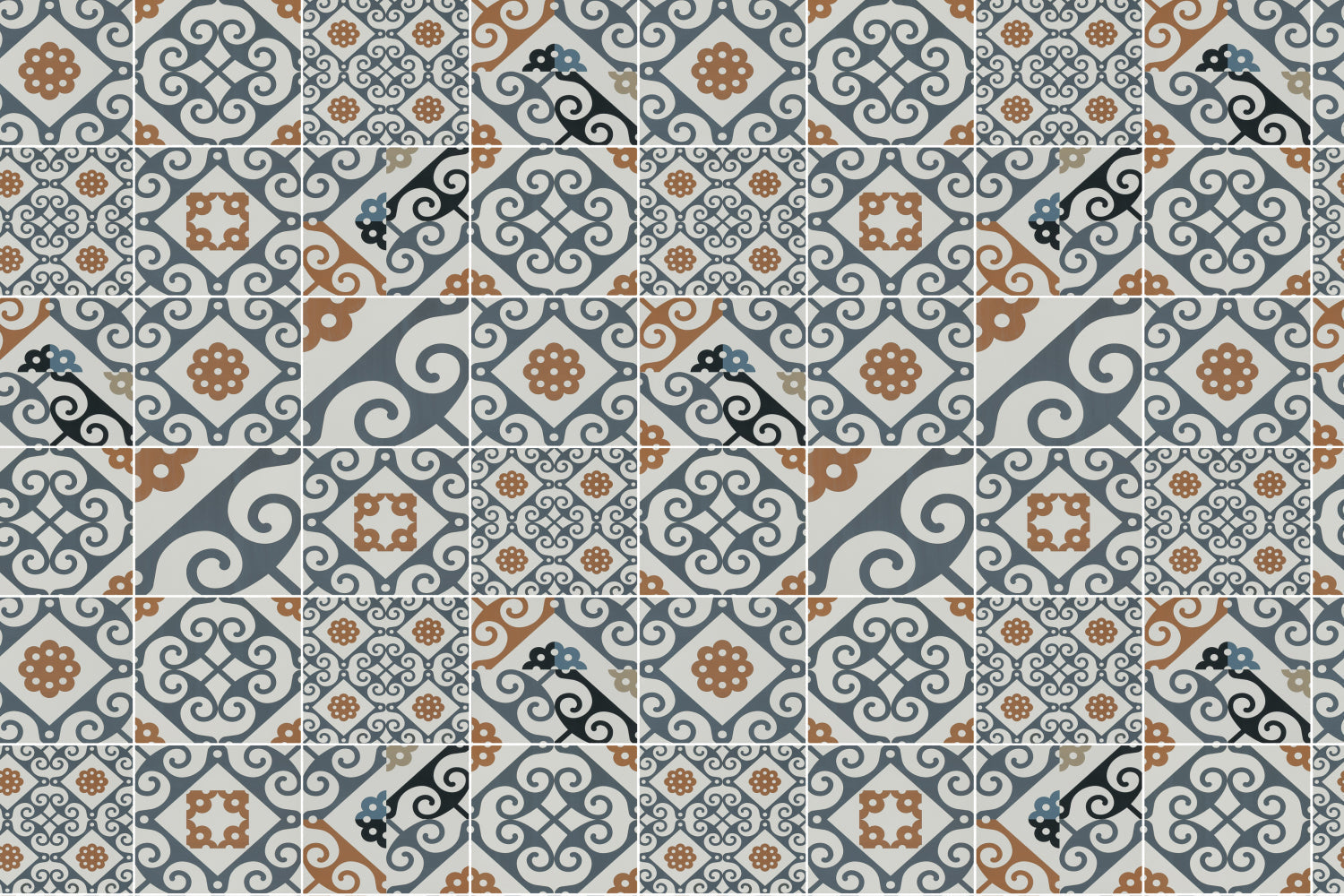 Badrückwand Patchwork