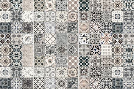 Waschbeckenrückwand Patchwork