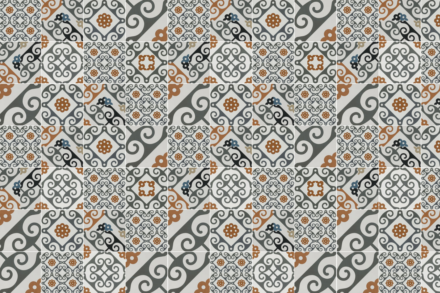 Badrückwand Patchwork