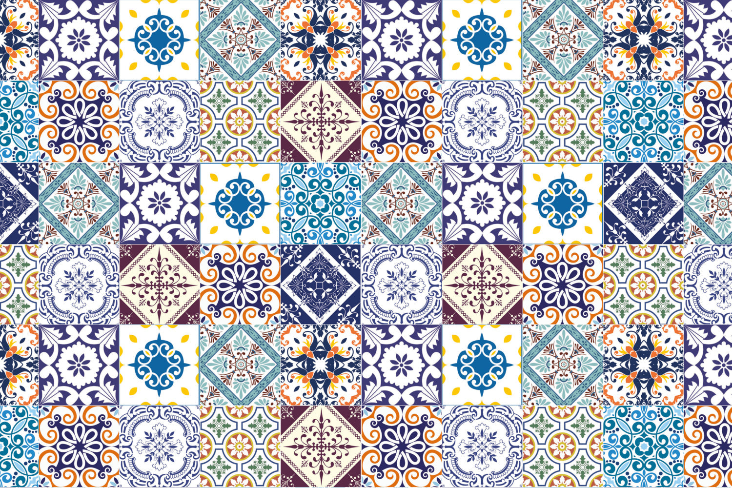 Waschbeckenrückwand Patchwork